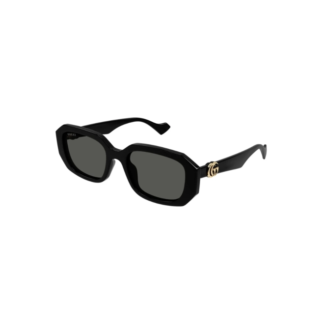 Óculos de Sol Gucci GG1535S-001 54 Acetato Preto com lentes na cor Fumê 1