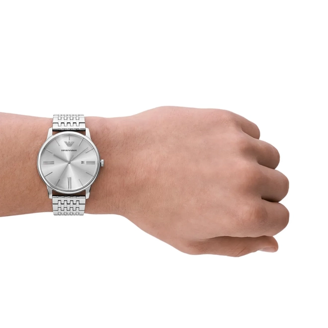 Relógio Emporio Armani Masculino - AR11599B1 B3SX Prata 2