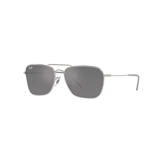 Óculos de Sol Ray-Ban Caravan Reverse 0RBR102S 003/GS58 Metal Prateado com lentes na cor Prata 1
