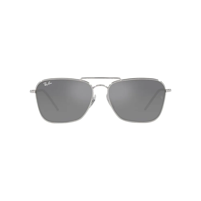 Óculos de Sol Ray-Ban Caravan Reverse 0RBR102S 003/GS58 Metal Prateado com lentes na cor Prata 2