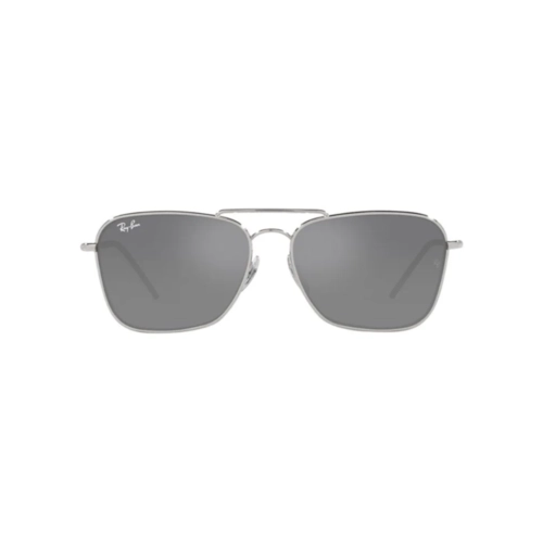 Óculos de Sol Ray-Ban Caravan Reverse 0RBR102S 003/GS58 Metal Prateado com lentes na cor Prata