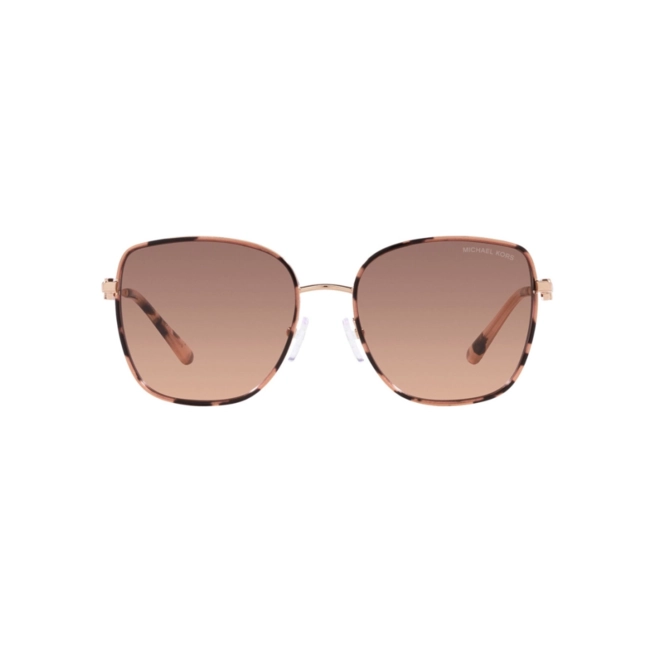 Óculos de Sol Michael Kors 0MK1129J 11081356 Metal Rose com lentes na cor Marrom e Rosa 2