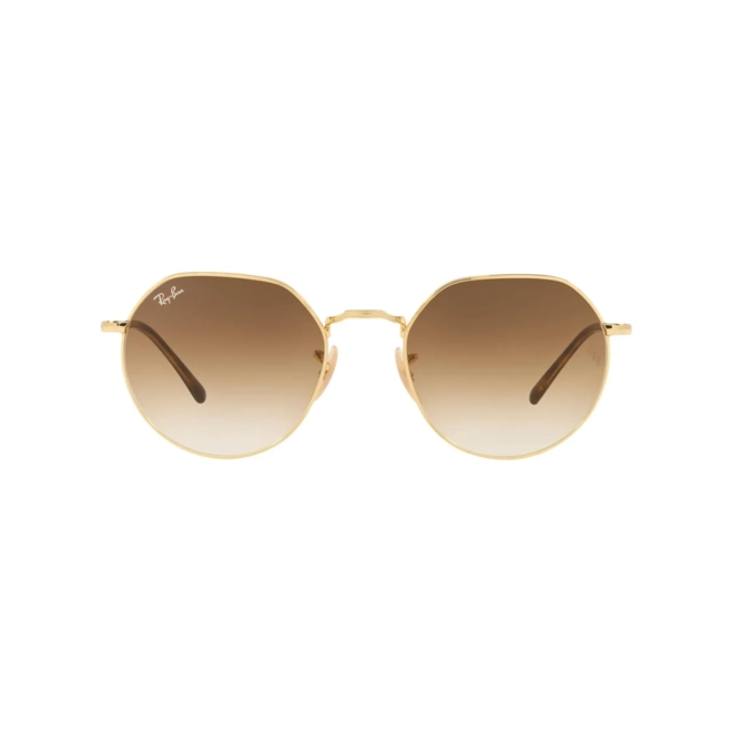 Óculos de Sol Ray-Ban Jack 0RB3565 001/5153 Metal Dourado com lentes na cor Marrom Degradê 2