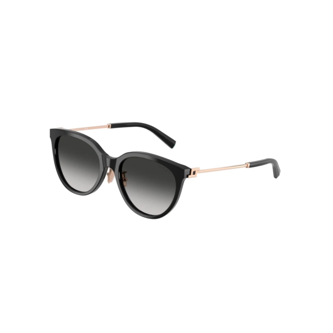 Óculos de Sol Tiffany 0TF4243D 80013C55 Acetato Preto e Rose com lentes na cor Cinza Degradê 1