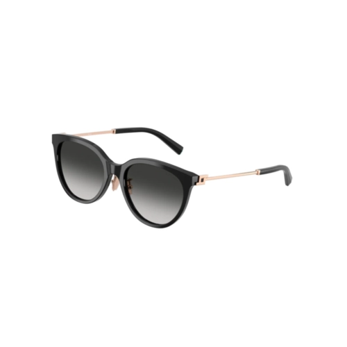 Óculos de Sol Tiffany 0TF4243D 80013C55 Acetato Preto e Rose com lentes na cor Cinza Degradê