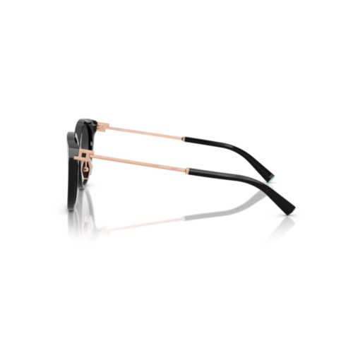 Óculos de Sol Tiffany 0TF4243D 80013C55 Acetato Preto e Rose com lentes na cor Cinza Degradê