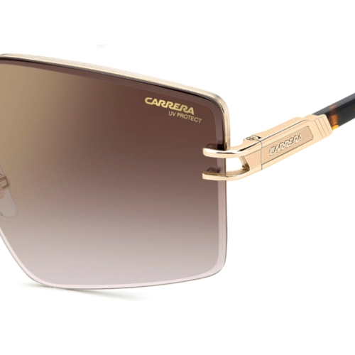 Óculos de Sol CARRERA 1074/S 06J 63YK S Metal Dourado com lentes na cor Dourado e Vermelho Degradê Espelhado