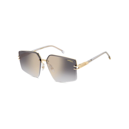 Óculos de Sol CARRERA 1074/S 2F7 63FQ S Metal Dourado com lentes na cor Cinza e Dourado Degradê Espelhado