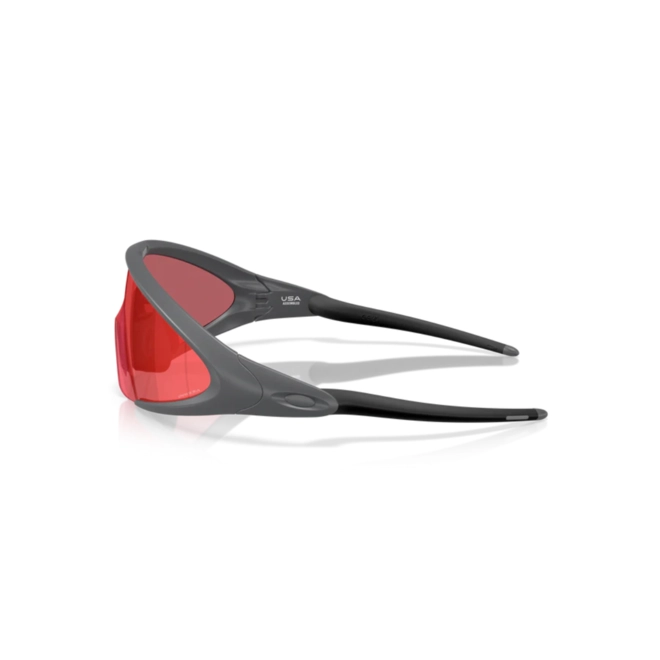 Óculos de Sol Oakley 0OO9490 94900540 Acetato Cinza Fosco com lentes na cor Vermelho Prizm 3
