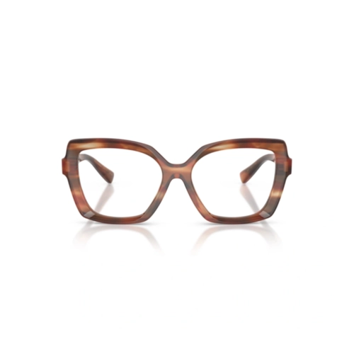 Óculos de Grau Dolce & Gabbana 0DG3413 3221 55 Acetato Marrom Listrado