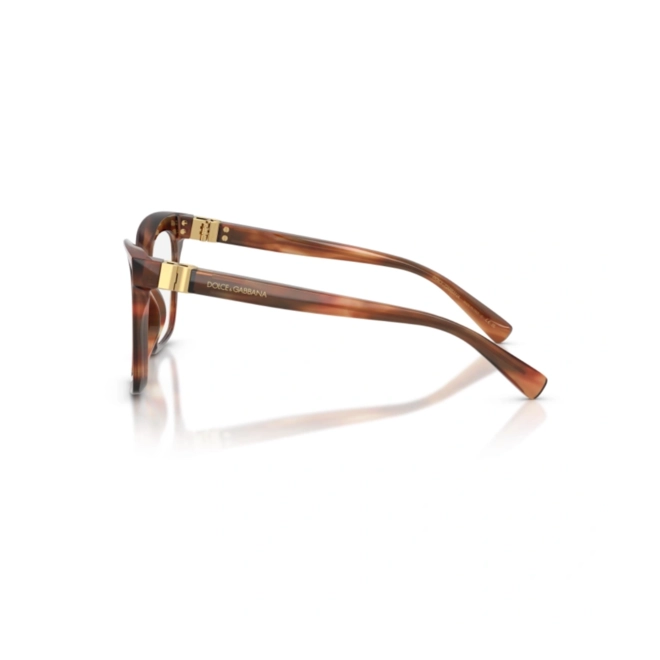 Óculos de Grau Dolce & Gabbana 0DG3417 3221 54 Acetato Marrom Listrado 3