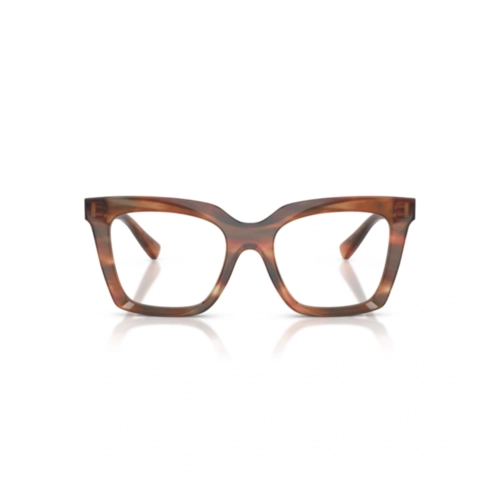 Óculos de Grau Dolce & Gabbana 0DG3417 3221 54 Acetato Marrom Listrado