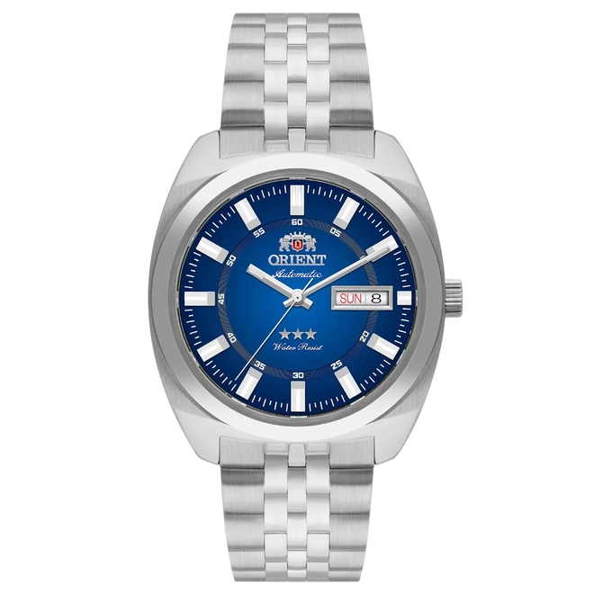 Relógio Orient Automático Heritage 3 Estrelas Masculino - YN6SS005 D1SX Azul 1
