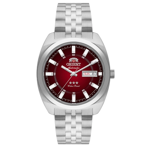 Relógio Orient Automático Heritage 3 Estrelas Masculino - YN6SS005 W1SX Vermelho
