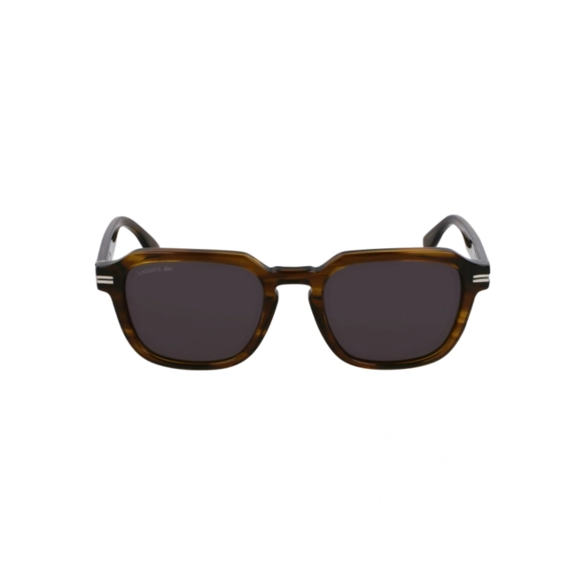 Óculos de Sol Lacoste L6046S 275 52 Acetato Marrom Mesclado com lentes na cor Fumê 2