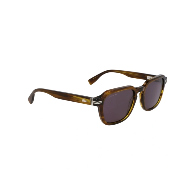 Óculos de Sol Lacoste L6046S 275 52 Acetato Marrom Mesclado com lentes na cor Fumê 3