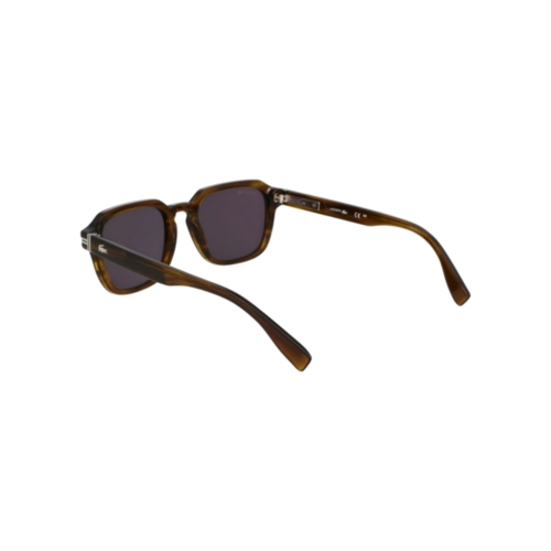 Óculos de Sol Lacoste L6046S 275 52 Acetato Marrom Mesclado com lentes na cor Fumê