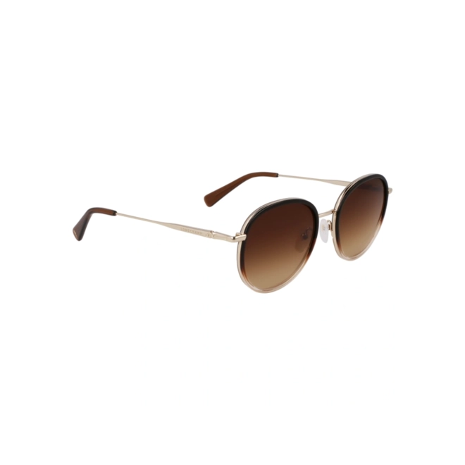 Óculos de Sol Longchamp LO176S 727 52 Metal Dourado com lentes na cor Marrom Degradê 3