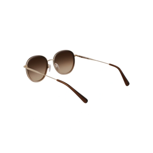 Óculos de Sol Longchamp LO176S 727 52 Metal Dourado com lentes na cor Marrom Degradê