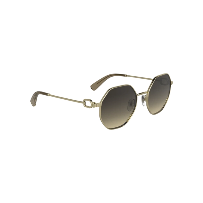 Óculos de Sol Longchamp LO179S 727 52 Metal Cinza com lentes na cor Cinza Degradê 3