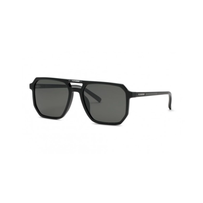 Óculos de Sol Plein Sport SSP032 580700 Acetato Preto com lentes na cor Cinza 1