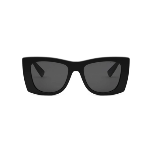 Óculos de Sol Bvlgari BV40038I_5201A Acetato Preto com lentes na cor Cinza