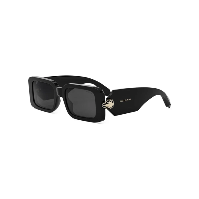 Óculos de Sol Bvlgari BV40044I_5301A Acetato Preto com lentes na cor Cinza 1