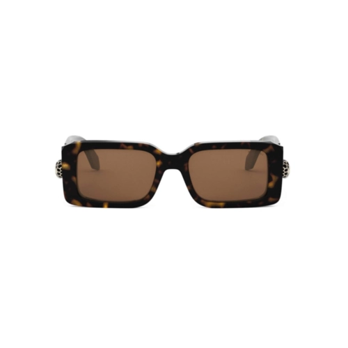 Óculos de Sol Bvlgari BV40044I_5352E Acetato Marrom Mesclado com lentes na cor Marrom