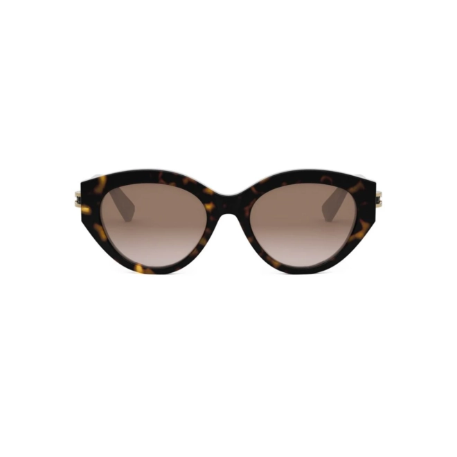Óculos de Sol Bvlgari BV40046I_5352F Acetato Marrom Mesclado com lentes na cor Marrom 2