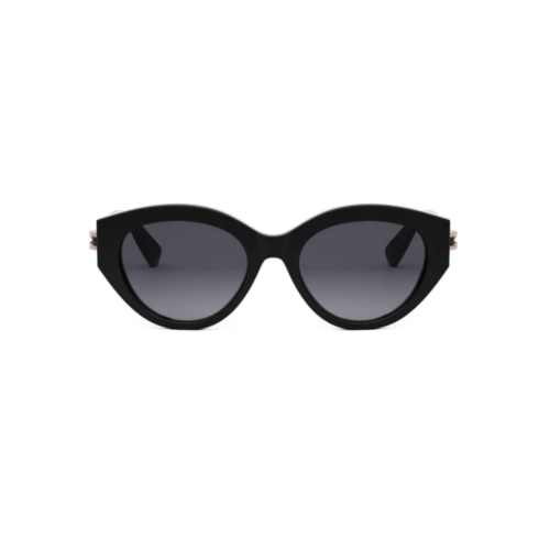 Óculos de Sol Bvlgari BV40046I_5301B Acetato Preto com lentes na cor Cinza Degradê