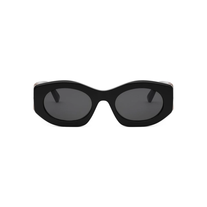 Óculos de Sol Bvlgari BV40049I_5101A Acetato Preto com lentes na cor Cinza 2