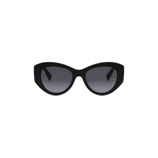 Óculos de Sol Bvlgari BV40050I_5201B Acetato Preto com lentes na cor Cinza 2