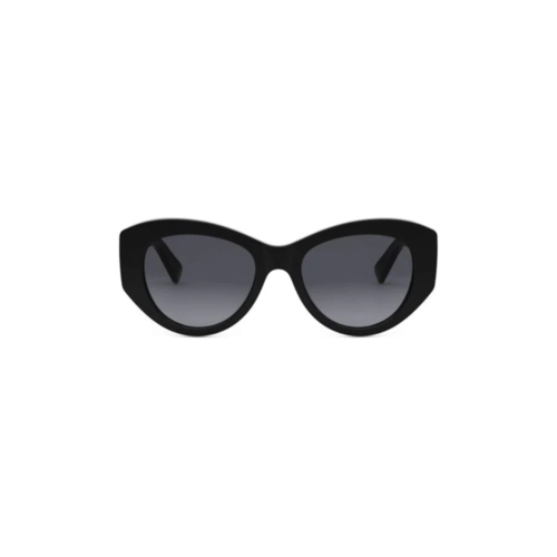 Óculos de Sol Bvlgari BV40050I_5201B Acetato Preto com lentes na cor Cinza