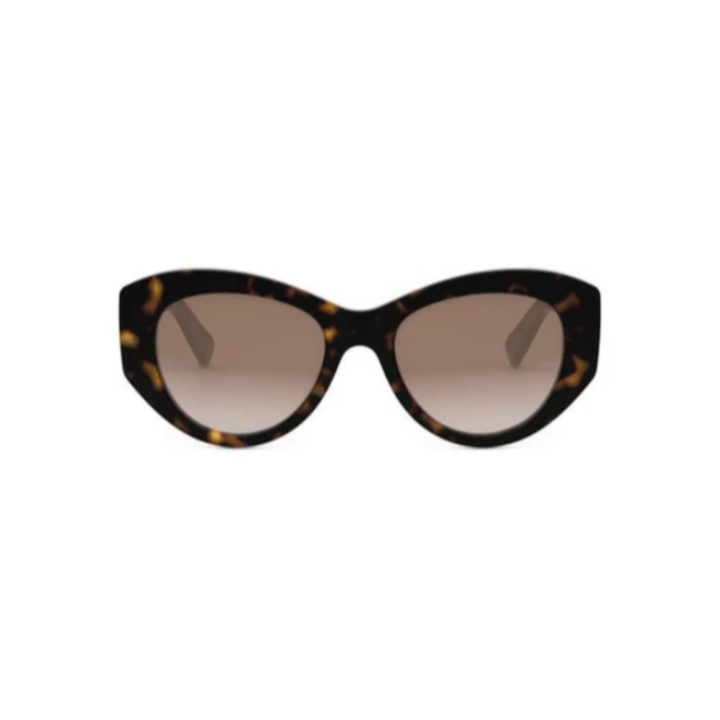 Óculos de Sol Bvlgari BV40050I_5252F Acetato Marrom Mesclado com lentes na cor Marrom Degradê 2