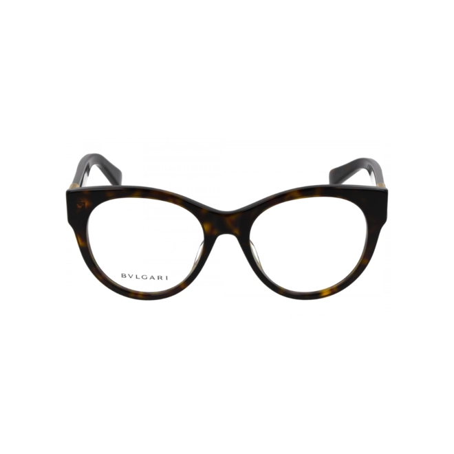 Óculos de Grau Bvlgari BV50048I_52052 Acetato Marrom Mesclado 2