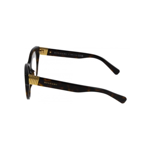 Óculos de Grau Bvlgari BV50048I_52052 Acetato Marrom Mesclado