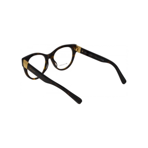 Óculos de Grau Bvlgari BV50048I_52052 Acetato Marrom Mesclado