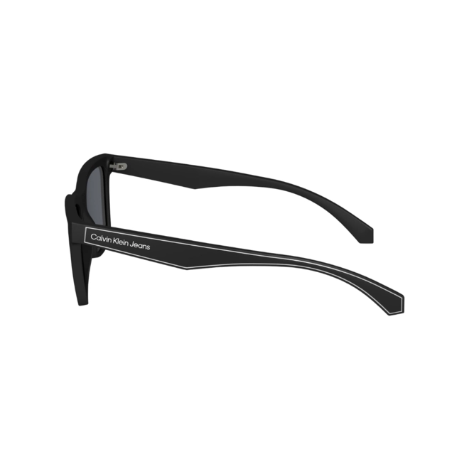 Óculos de Sol Calvin Klein Jeans Kids CKJ24301S 4816001 Acetato Preto com lentes na cor Cinza 4