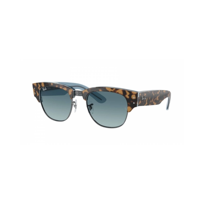 Óculos de Sol Ray-Ban Mega Clubmaster 0RB0316S 13163M53 Propianato Marrom Mesclado com lentes na cor Azul Degradê 1