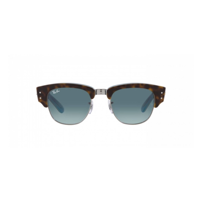 Óculos de Sol Ray-Ban Mega Clubmaster 0RB0316S 13163M53 Propianato Marrom Mesclado com lentes na cor Azul Degradê 2