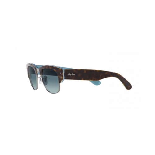 Óculos de Sol Ray-Ban Mega Clubmaster 0RB0316S 13163M53 Propianato Marrom Mesclado com lentes na cor Azul Degradê