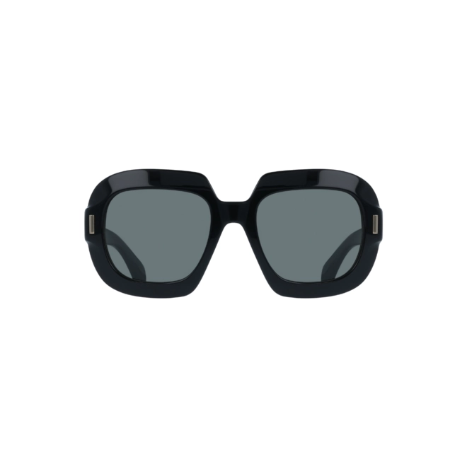Óculos de Sol Salvatore Ferragamo SF2068SE 001 54 Acetato Preto com lentes na cor Cinza 2