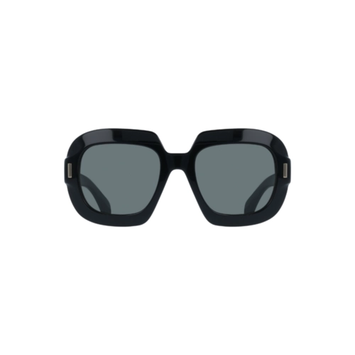 Óculos de Sol Salvatore Ferragamo SF2068SE 001 54 Acetato Preto com lentes na cor Cinza