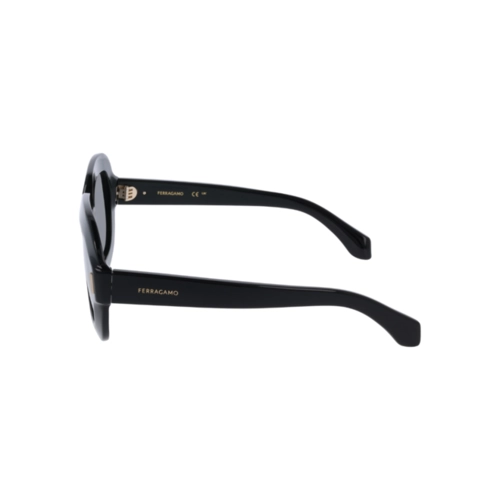 Óculos de Sol Salvatore Ferragamo SF2068SE 001 54 Acetato Preto com lentes na cor Cinza