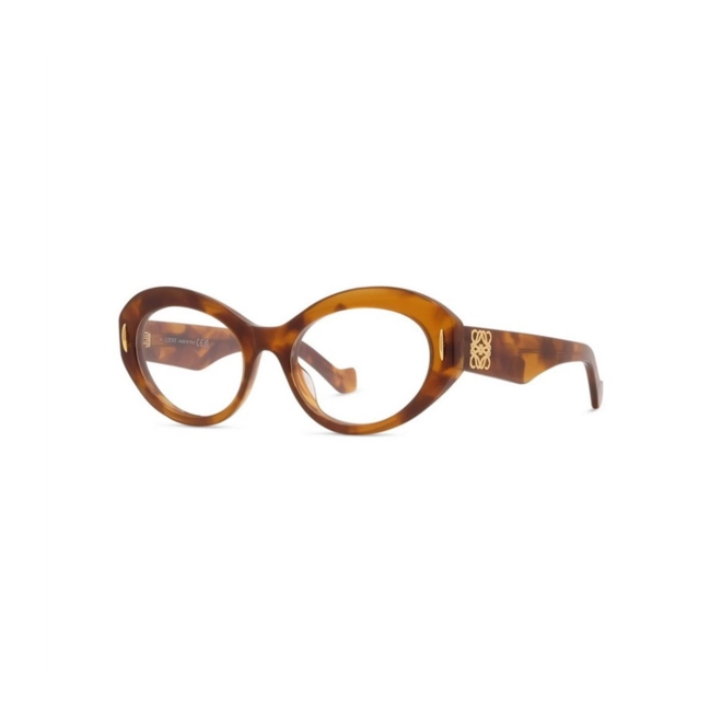 Óculos de Grau Loewe LW50058I_52053 Acetato Marrom Mesclado Transparente 1