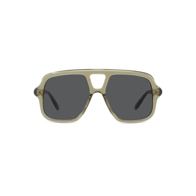 Óculos de Sol Loewe LW40161U_5496A Acetato Verde com lentes na cor Cinza 2