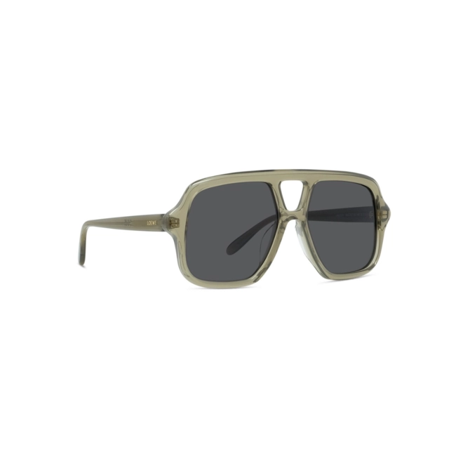 Óculos de Sol Loewe LW40161U_5496A Acetato Verde com lentes na cor Cinza 3