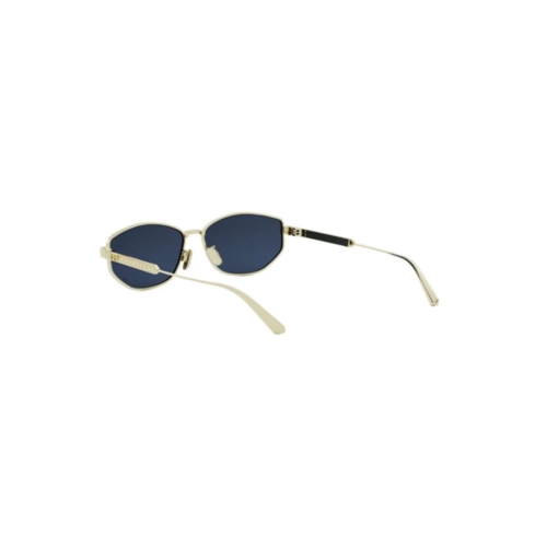 Óculos de Sol Christian Dior DiorCannage B1U CD40189U_5710V Metal Dourado com lentes na cor Azul