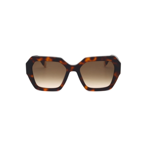 Óculos de Sol Furla SFU880 550752 Acetato Marrom Mesclado com lentes na cor Marrom Mesclado