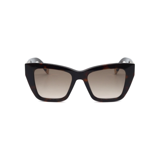 Óculos de Sol Furla SFU882 5204BL Acetato Marrom Mesclado com lentes na cor Marrom Degradê 2